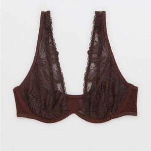 Aerie Chocolate Lace Bra